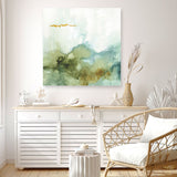 Shop My Greenhouse Abstract III (Square) Canvas Print a painted abstract themed framed canvas wall art print from The Print Emporium artwork collection - Buy Australian made fine art painting style stretched canvas prints for the home and your interior decor space, TPE-WA-22226-CA-40X40-NF