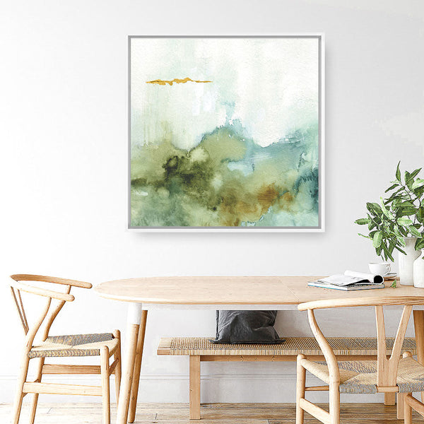 Shop My Greenhouse Abstract III (Square) Canvas Print a painted abstract themed framed canvas wall art print from The Print Emporium artwork collection - Buy Australian made fine art painting style stretched canvas prints for the home and your interior decor space, TPE-WA-22226-CA-40X40-NF