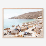 Shop Mykonos Beach I Photo Art Print a coastal themed photography wall art print from The Print Emporium wall artwork collection - Buy Australian made fine art poster and framed prints for the home and your interior decor, TPE-1370-AP