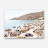 Shop Mykonos Beach I Photo Canvas Print a coastal themed photography framed stretched canvas print from The Print Emporium wall artwork collection - Buy Australian made prints for the home and your interior decor space, TPE-1370-CA-35X46-NF