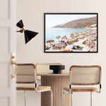 Shop Mykonos Beach I Photo Canvas Print a coastal themed photography framed stretched canvas print from The Print Emporium wall artwork collection - Buy Australian made prints for the home and your interior decor space, TPE-1370-CA-35X46-NF
