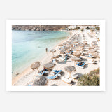Shop Mykonos Beach II Photo Art Print a coastal themed photography wall art print from The Print Emporium wall artwork collection - Buy Australian made fine art poster and framed prints for the home and your interior decor, TPE-1371-AP