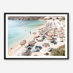 Shop Mykonos Beach II Photo Art Print a coastal themed photography wall art print from The Print Emporium wall artwork collection - Buy Australian made fine art poster and framed prints for the home and your interior decor, TPE-1371-AP