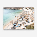 Shop Mykonos Beach II Photo Canvas Print a coastal themed photography framed stretched canvas print from The Print Emporium wall artwork collection - Buy Australian made prints for the home and your interior decor space, TPE-1371-CA-35X46-NF