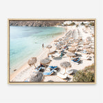 Shop Mykonos Beach II Photo Canvas Print a coastal themed photography framed stretched canvas print from The Print Emporium wall artwork collection - Buy Australian made prints for the home and your interior decor space, TPE-1371-CA-35X46-NF