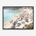Shop Mykonos Beach II Photo Canvas Print a coastal themed photography framed stretched canvas print from The Print Emporium wall artwork collection - Buy Australian made prints for the home and your interior decor space, TPE-1371-CA-35X46-NF