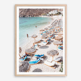 Shop Mykonos Beach III Photo Art Print a coastal themed photography wall art print from The Print Emporium wall artwork collection - Buy Australian made fine art poster and framed prints for the home and your interior decor, TPE-1372-AP