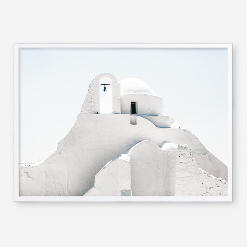 Shop Mykonos Church Photo Art Print a photography wall art print from The Print Emporium wall artwork collection - Buy Australian made fine art poster and framed prints for the home and your interior decor room, TPE-844-AP