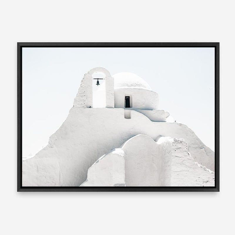 Shop Mykonos Church Photo Canvas Print a photography framed stretched canvas print from The Print Emporium wall artwork collection - Buy Australian made prints for the home and your interior decor space, TPE-844-CA-35X46-NF