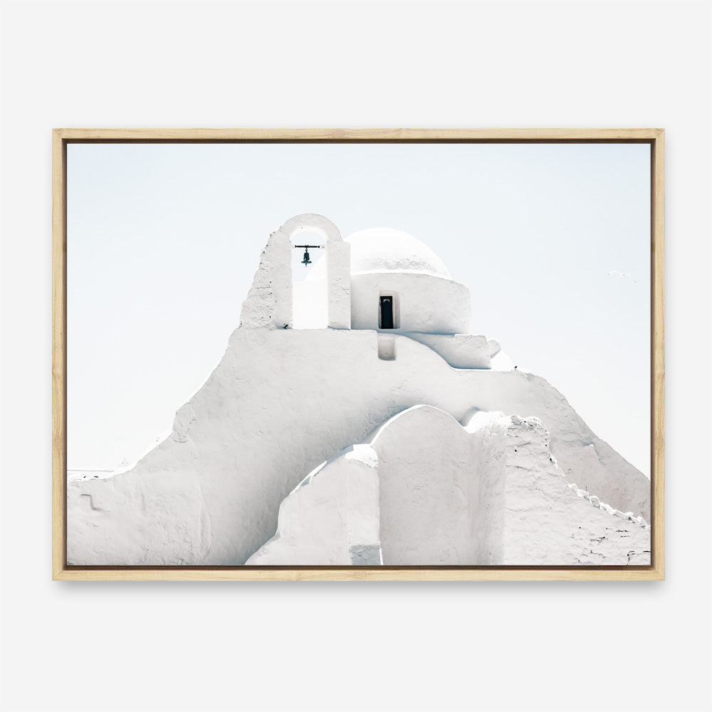 Shop Mykonos Church Photo Canvas Print a photography framed stretched canvas print from The Print Emporium wall artwork collection - Buy Australian made prints for the home and your interior decor space, TPE-844-CA-35X46-NF