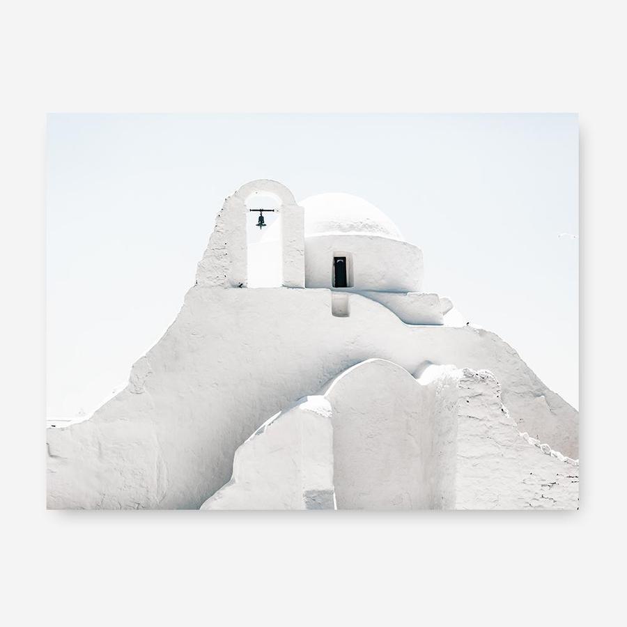Shop Mykonos Church Photo Canvas Print a photography framed stretched canvas print from The Print Emporium wall artwork collection - Buy Australian made prints for the home and your interior decor space, TPE-844-CA-35X46-NF