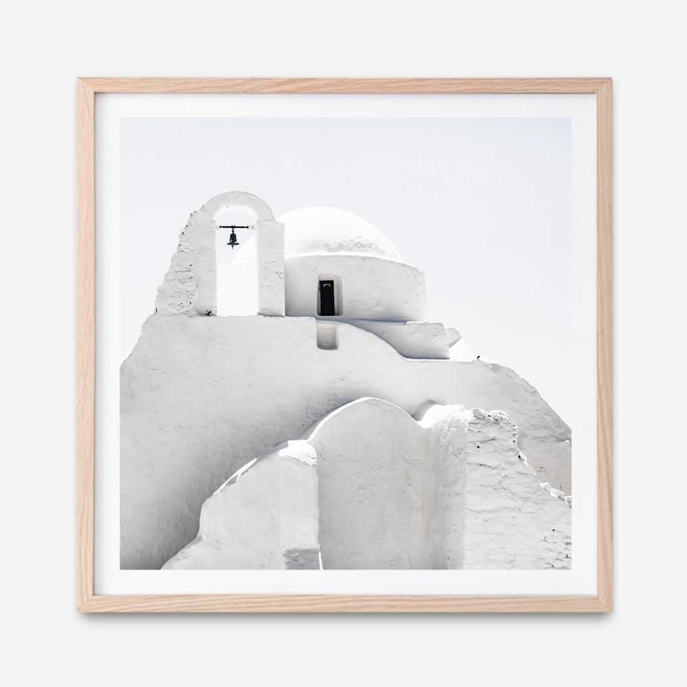 Shop Mykonos Church (Square) Photo Art Print a photography wall art print from The Print Emporium wall artwork collection - Buy Australian made fine art poster and framed prints for the home and your interior decor room, TPE-845-AP