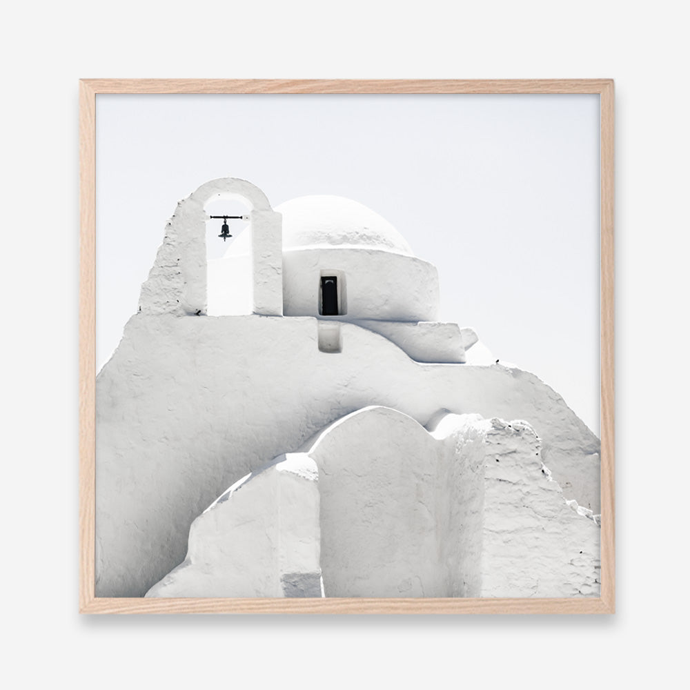 Shop Mykonos Church (Square) Photo Art Print a photography wall art print from The Print Emporium wall artwork collection - Buy Australian made fine art poster and framed prints for the home and your interior decor room, TPE-845-AP