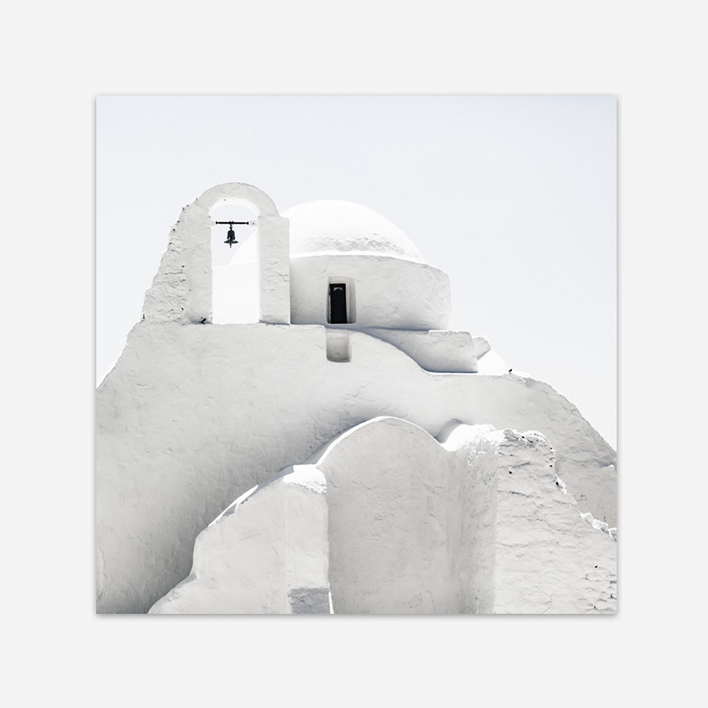 Shop Mykonos Church (Square) Photo Art Print a photography wall art print from The Print Emporium wall artwork collection - Buy Australian made fine art poster and framed prints for the home and your interior decor room, TPE-845-AP