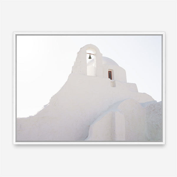 Shop Mykonos Church View Photo Canvas Print a photography framed stretched canvas print from The Print Emporium wall artwork collection - Buy Australian made prints for the home and your interior decor space, TPE-1356-CA-35X46-NF