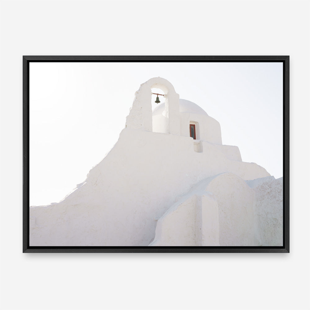 Shop Mykonos Church View Photo Canvas Print a photography framed stretched canvas print from The Print Emporium wall artwork collection - Buy Australian made prints for the home and your interior decor space, TPE-1356-CA-35X46-NF