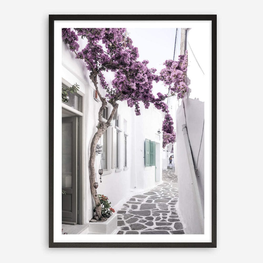 Shop Mykonos Laneway II Photo Art Print a coastal themed photography wall art print from The Print Emporium wall artwork collection - Buy Australian made fine art poster and framed prints for the home and your interior decor, TPE-1165-AP