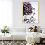 Shop Mykonos Laneway Photo Canvas Print a coastal themed photography framed stretched canvas print from The Print Emporium wall artwork collection - Buy Australian made prints for the home and your interior decor space, TPE-1167-CA-35X46-NF