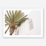 Shop Mykonos Palm Villa I Photo Art Print a coastal themed photography wall art print from The Print Emporium wall artwork collection - Buy Australian made fine art poster and framed prints for the home and your interior decor, TPE-1357-AP