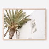 Shop Mykonos Palm Villa I Photo Art Print a coastal themed photography wall art print from The Print Emporium wall artwork collection - Buy Australian made fine art poster and framed prints for the home and your interior decor, TPE-1357-AP