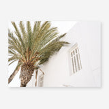 Shop Mykonos Palm Villa I Photo Art Print a coastal themed photography wall art print from The Print Emporium wall artwork collection - Buy Australian made fine art poster and framed prints for the home and your interior decor, TPE-1357-AP