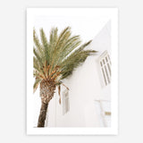 Shop Mykonos Palm Villa II Photo Art Print a coastal themed photography wall art print from The Print Emporium wall artwork collection - Buy Australian made fine art poster and framed prints for the home and your interior decor, TPE-1367-AP