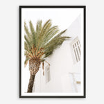 Shop Mykonos Palm Villa II Photo Art Print a coastal themed photography wall art print from The Print Emporium wall artwork collection - Buy Australian made fine art poster and framed prints for the home and your interior decor, TPE-1367-AP