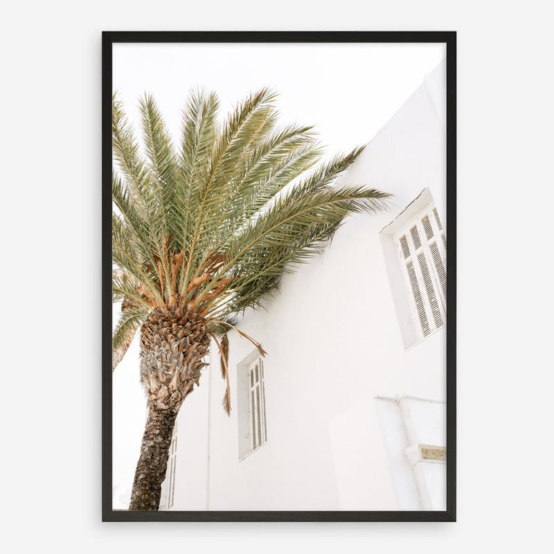 Shop Mykonos Palm Villa II Photo Art Print a coastal themed photography wall art print from The Print Emporium wall artwork collection - Buy Australian made fine art poster and framed prints for the home and your interior decor, TPE-1367-AP