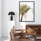 Shop Mykonos Palm Villa II Photo Canvas Print a coastal themed photography framed stretched canvas print from The Print Emporium wall artwork collection - Buy Australian made prints for the home and your interior decor space, TPE-1367-CA-35X46-NF