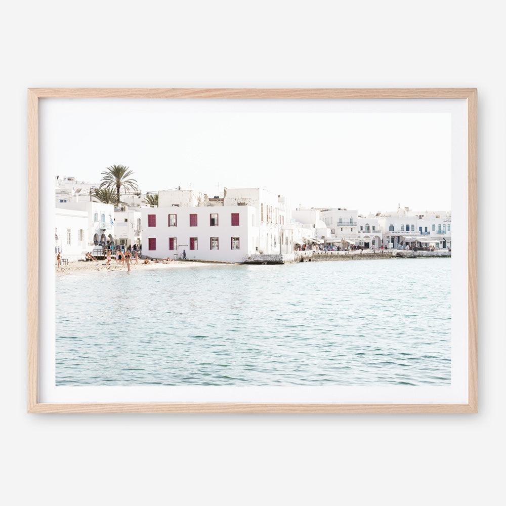 Shop Mykonos Town I Photo Art Print a coastal themed photography wall art print from The Print Emporium wall artwork collection - Buy Australian made fine art poster and framed prints for the home and your interior decor, TPE-1373-AP