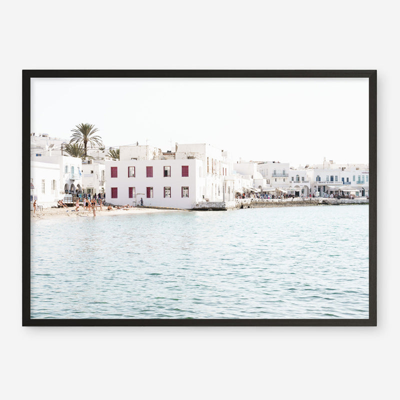 Shop Mykonos Town I Photo Art Print a coastal themed photography wall art print from The Print Emporium wall artwork collection - Buy Australian made fine art poster and framed prints for the home and your interior decor, TPE-1373-AP