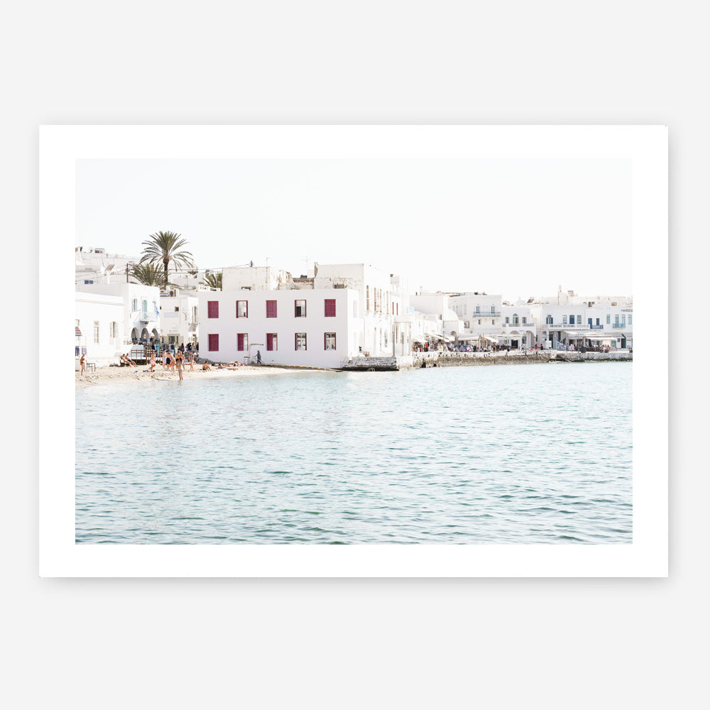 Shop Mykonos Town I Photo Art Print a coastal themed photography wall art print from The Print Emporium wall artwork collection - Buy Australian made fine art poster and framed prints for the home and your interior decor, TPE-1373-AP