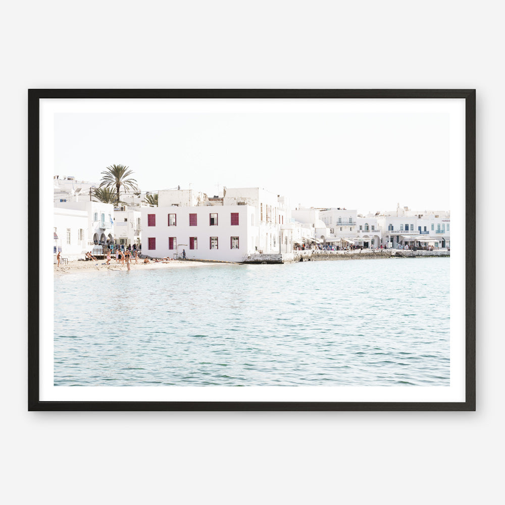 Shop Mykonos Town I Photo Art Print a coastal themed photography wall art print from The Print Emporium wall artwork collection - Buy Australian made fine art poster and framed prints for the home and your interior decor, TPE-1373-AP