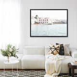Shop Mykonos Town I Photo Canvas Print a coastal themed photography framed stretched canvas print from The Print Emporium wall artwork collection - Buy Australian made prints for the home and your interior decor space, TPE-1373-CA-35X46-NF