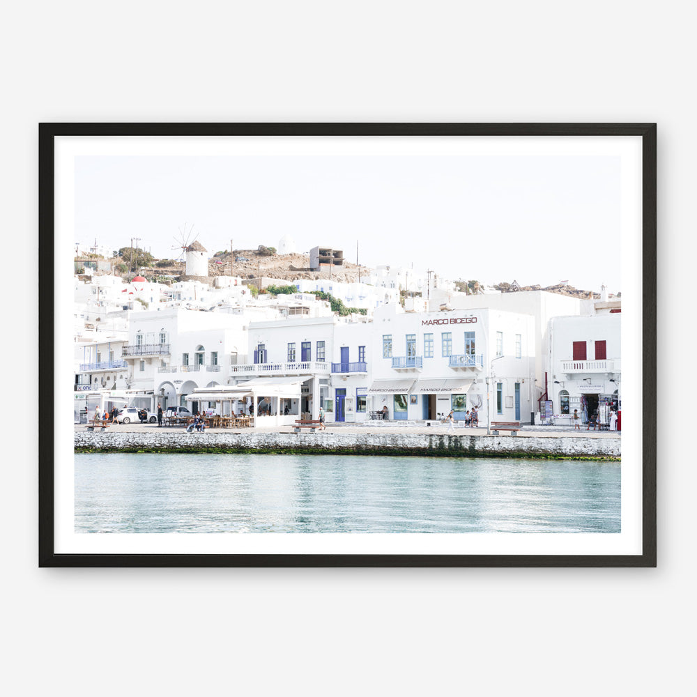 Shop Mykonos Town II Photo Art Print a coastal themed photography wall art print from The Print Emporium wall artwork collection - Buy Australian made fine art poster and framed prints for the home and your interior decor, TPE-1374-AP