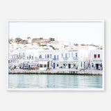 Shop Mykonos Town II Photo Art Print a coastal themed photography wall art print from The Print Emporium wall artwork collection - Buy Australian made fine art poster and framed prints for the home and your interior decor, TPE-1374-AP