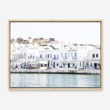 Shop Mykonos Town II Photo Canvas Print a coastal themed photography framed stretched canvas print from The Print Emporium wall artwork collection - Buy Australian made prints for the home and your interior decor space, TPE-1374-CA-35X46-NF