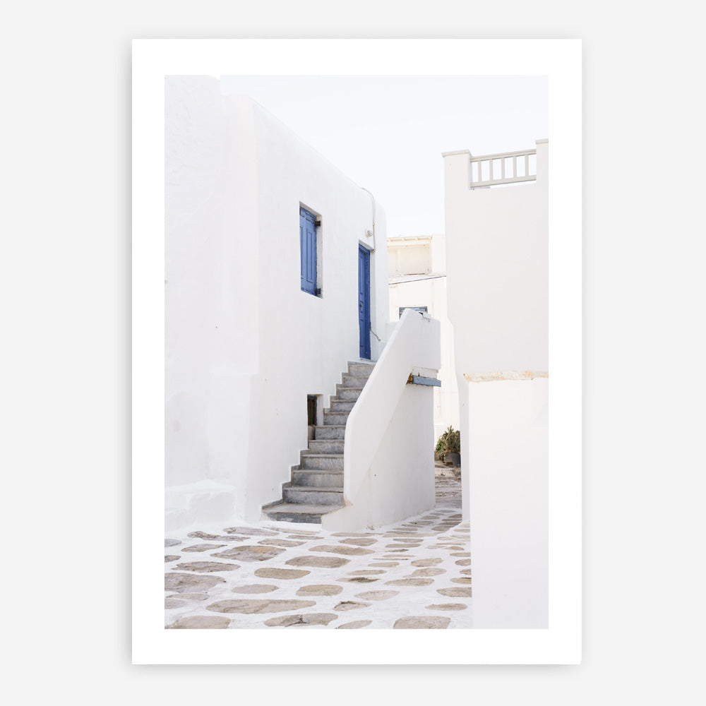 Shop Mykonos Town Photo Art Print a coastal themed photography wall art print from The Print Emporium wall artwork collection - Buy Australian made fine art poster and framed prints for the home and your interior decor, TPE-1345-AP