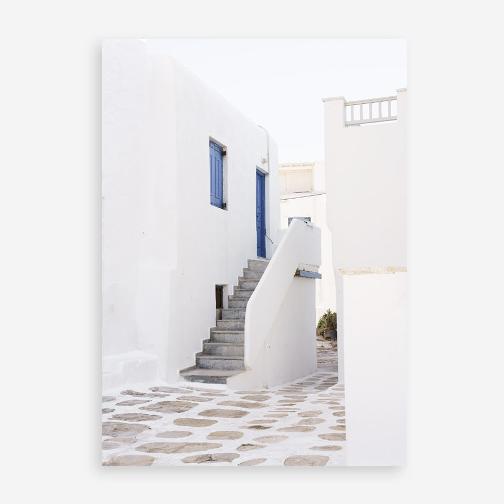Shop Mykonos Town Photo Art Print a coastal themed photography wall art print from The Print Emporium wall artwork collection - Buy Australian made fine art poster and framed prints for the home and your interior decor, TPE-1345-AP