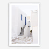 Shop Mykonos Town Photo Art Print a coastal themed photography wall art print from The Print Emporium wall artwork collection - Buy Australian made fine art poster and framed prints for the home and your interior decor, TPE-1345-AP