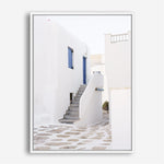 Shop Mykonos Town Photo Canvas Print a coastal themed photography framed stretched canvas print from The Print Emporium wall artwork collection - Buy Australian made prints for the home and your interior decor space, TPE-1345-CA-35X46-NF