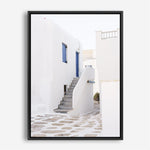 Shop Mykonos Town Photo Canvas Print a coastal themed photography framed stretched canvas print from The Print Emporium wall artwork collection - Buy Australian made prints for the home and your interior decor space, TPE-1345-CA-35X46-NF