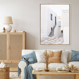 Shop Mykonos Town Photo Canvas Print a coastal themed photography framed stretched canvas print from The Print Emporium wall artwork collection - Buy Australian made prints for the home and your interior decor space, TPE-1345-CA-35X46-NF