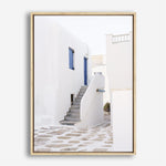 Shop Mykonos Town Photo Canvas Print a coastal themed photography framed stretched canvas print from The Print Emporium wall artwork collection - Buy Australian made prints for the home and your interior decor space, TPE-1345-CA-35X46-NF