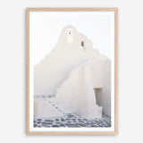 Shop Mykonos White Church Photo Art Print a coastal themed photography wall art print from The Print Emporium wall artwork collection - Buy Australian made fine art poster and framed prints for the home and your interior decor, TPE-1344-AP