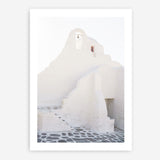 Shop Mykonos White Church Photo Art Print a coastal themed photography wall art print from The Print Emporium wall artwork collection - Buy Australian made fine art poster and framed prints for the home and your interior decor, TPE-1344-AP