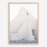 Shop Mykonos White Church Photo Art Print a coastal themed photography wall art print from The Print Emporium wall artwork collection - Buy Australian made fine art poster and framed prints for the home and your interior decor, TPE-1344-AP