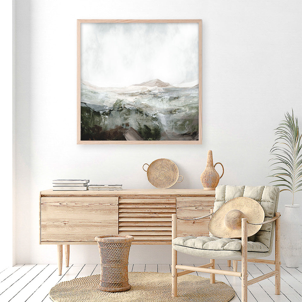 Shop Natural Land (Square) Art Print a painted abstract themed wall art print from The Print Emporium wall artwork collection - Buy Australian made fine art painting style poster and framed prints for the home and your interior decor room, TPE-DH-230-AP