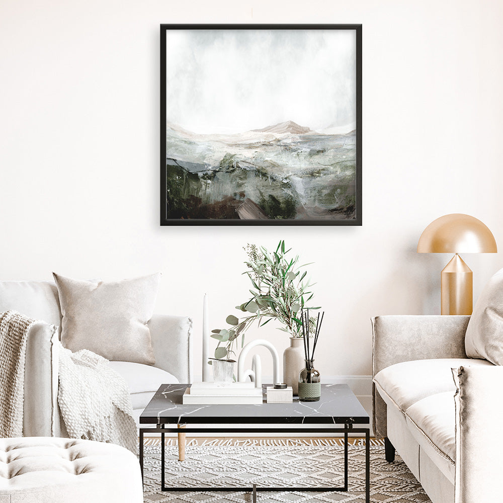 Shop Natural Land (Square) Art Print a painted abstract themed wall art print from The Print Emporium wall artwork collection - Buy Australian made fine art painting style poster and framed prints for the home and your interior decor room, TPE-DH-230-AP