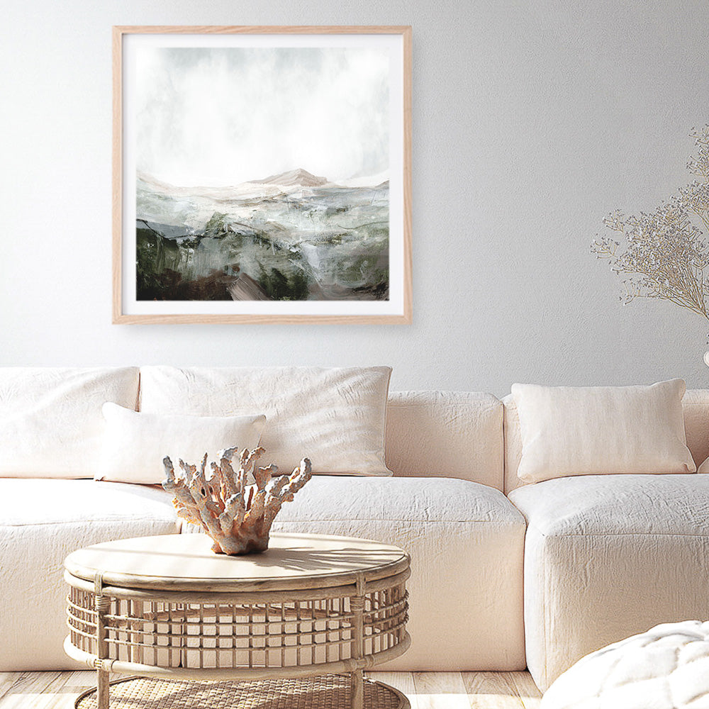 Shop Natural Land (Square) Art Print a painted abstract themed wall art print from The Print Emporium wall artwork collection - Buy Australian made fine art painting style poster and framed prints for the home and your interior decor room, TPE-DH-230-AP